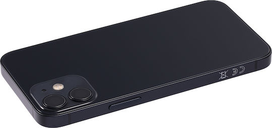 Back Housing W Small Parts Iphone 12 Mini Eu Global Version Aftermarket Plus Black