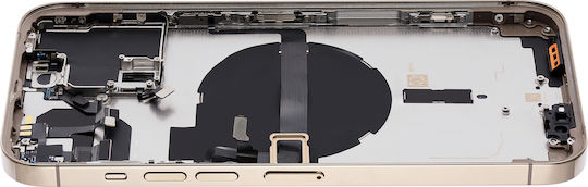 Back Housing W Small Parts Iphone 13 Pro Max Eu Global Version Aftermarket Plus Gold