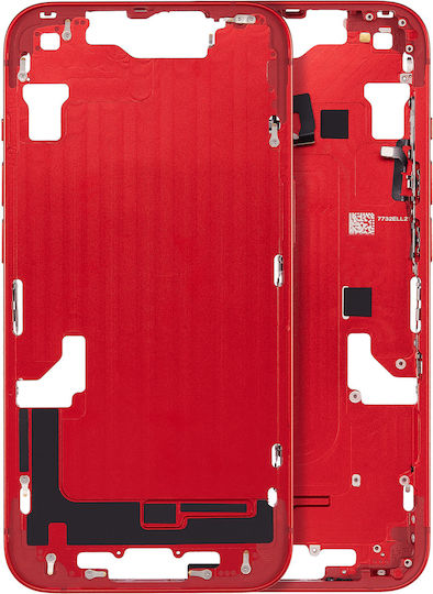 Mid-frame Housing W Small Parts Iphone 14 Eu Global Version Aftermarket Plus Red
