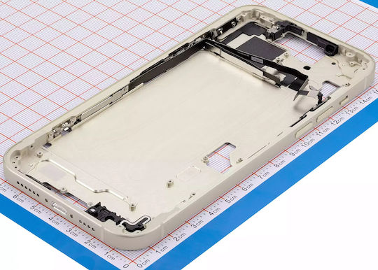 Mid-frame Housing W Small Parts Iphone 15 Plus Eu Global Version Aftermarket Plus Yellow