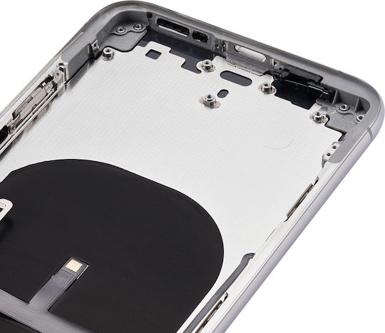 Back Housing Small Components Pre-installed Iphone Xs No Logo Aftermarket Plus Silver