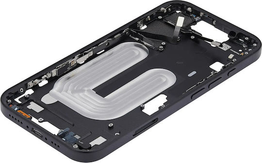 Mid-frame Housing Power Volume Button Iphone 16 Eu Global Version Aftermarket Plus Black
