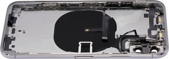 Back Housing Small Components Pre-installed Iphone Xs No Logo Aftermarket Plus Silver