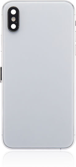 Back Housing Small Components Pre-installed Iphone Xs No Logo Aftermarket Plus Silver