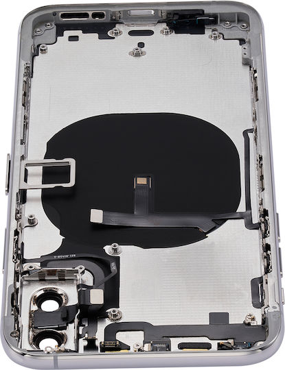Back Housing Small Components Pre-installed Iphone Xs No Logo Aftermarket Plus Silver