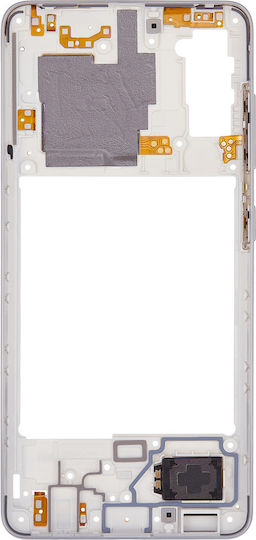 Mid-frame Housing Samsung Galaxy A41 A415 2020 Aftermarket Plus Prism Crush Silver