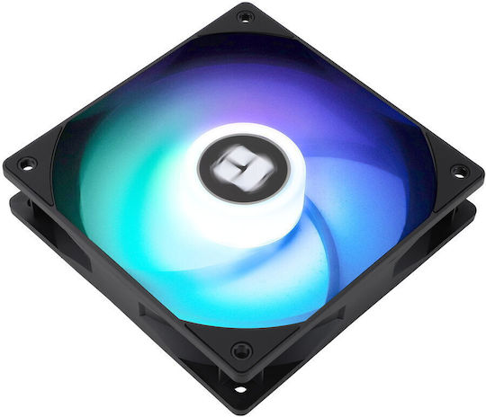 Thermalright Ventilator Pentru Carcasă TL-C12RB-S V2 Paletă Inversată 120mm (1500rpm / 58cfm) cu Iluminare ARGB și Conexiune 4-Pin PWM Negru