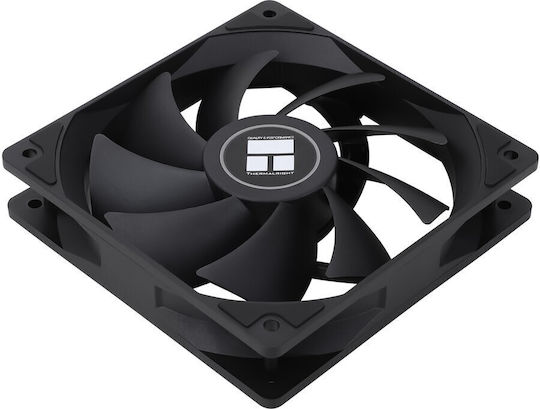 Thermalright TL-C12C Ventilator Pentru Carcasă 120mm (1550rpm / 66.17cfm) Fără LED-uri și Conexiune 4-Pin PWM Negru