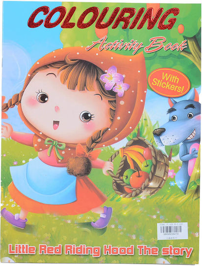 Children's Colouring Book Stickers Fruits Vegetables 3+ Years