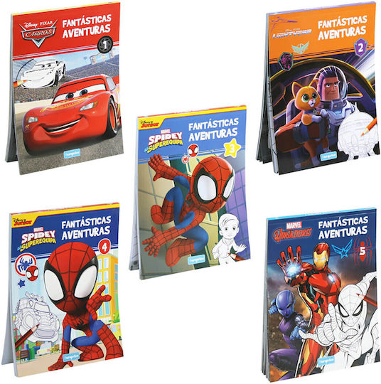 Europrice Notebook Colouring Book Disney Heroes 96 Pages 5 Types 3 3+ Years