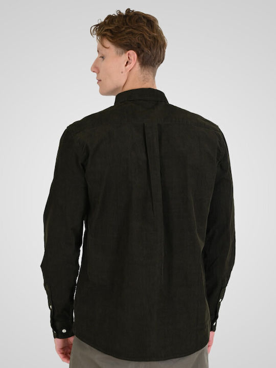 Langärmeliges Zeichenfolge Hemd Khaki