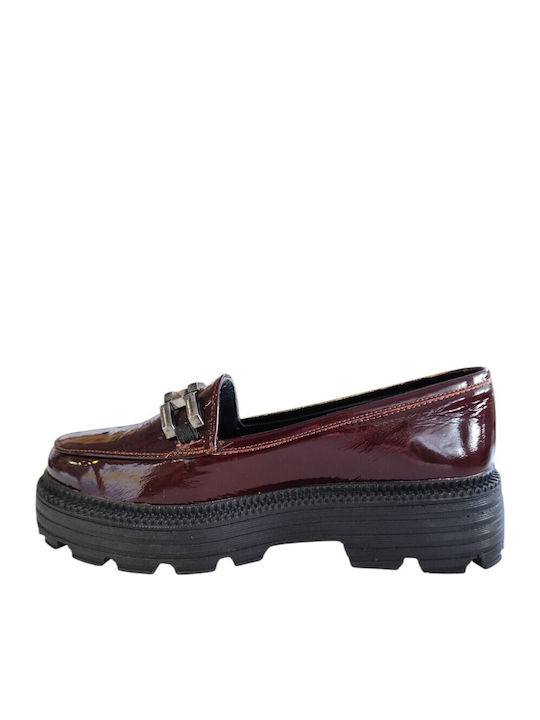 Δερμάτινα Γυναικεία Loafers σε Μαύρο Χρώμα