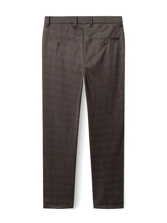 Gabba Paul Pantaloni bărbați Chino Elastic Regular Fit Maro