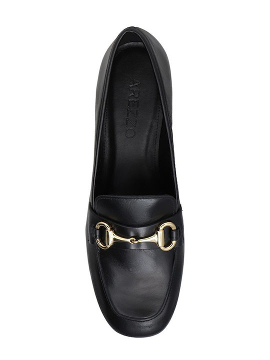 Leder Pumps Schwarz