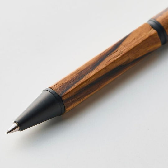 Kitera Lift Wood Mechanical Pencil 0.5mm Zebra Wood Liwood.05-zw 4580795301965