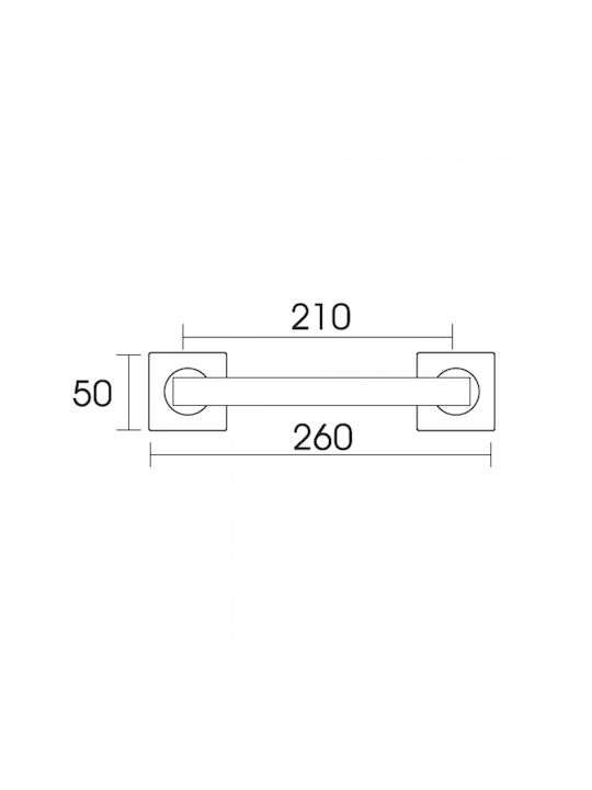 Conset Λαβή Εξώπορτας C875 Ασημί