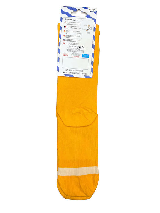 Carnaval Socks Șosete Galbene Pentru Femei Carnaval Socks Șosete Galbene Pentru Femei