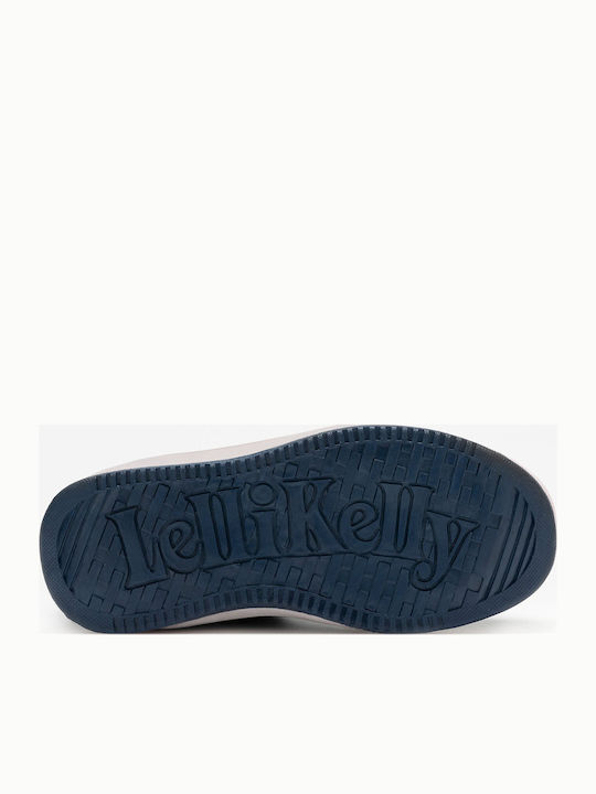 Kids Sneakers High with Hoop & Loop Closure Blue