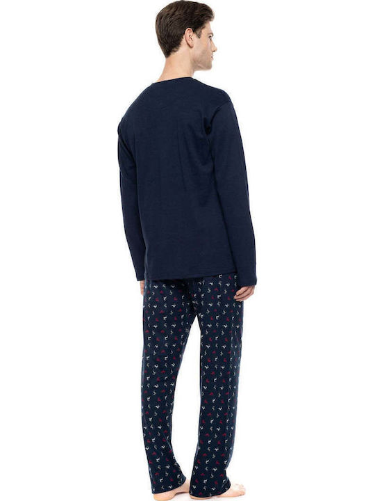 Ulisse Winter Men's Pyjamas Blue