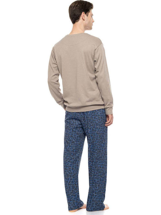 Ulisse Winter Men's Pyjamas Beige