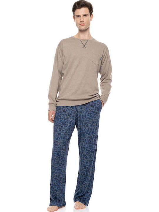 Ulisse Winter Men's Pyjamas Beige