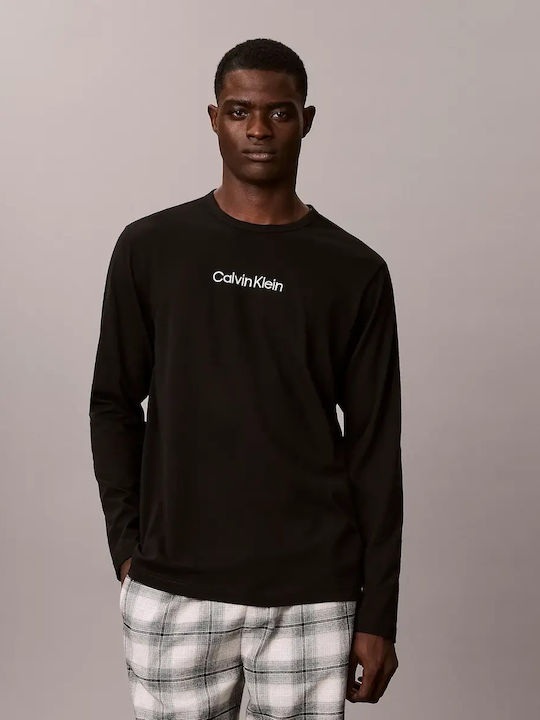 Calvin Klein Winter Checked Men's Cotton Pyjamas Black