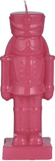 X-mas Kerze Nussknacker Rosa Rosa Paraffin Länge 8cm X Breite 7cm X Höhe 21cm
