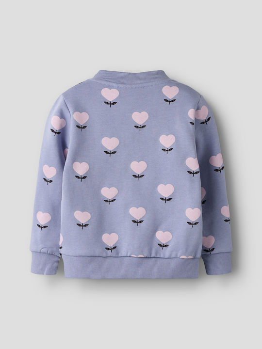 Kids Lilac Sweatshirt Cardigan