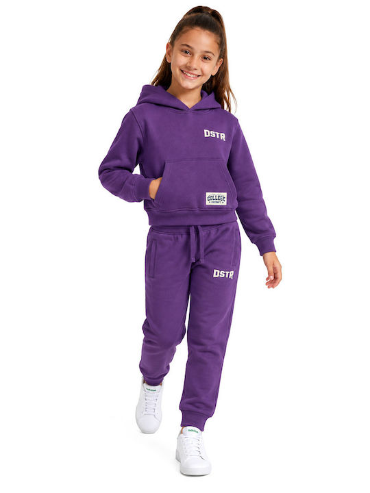 Bluză Cu Glugă Violet Pentru Copii