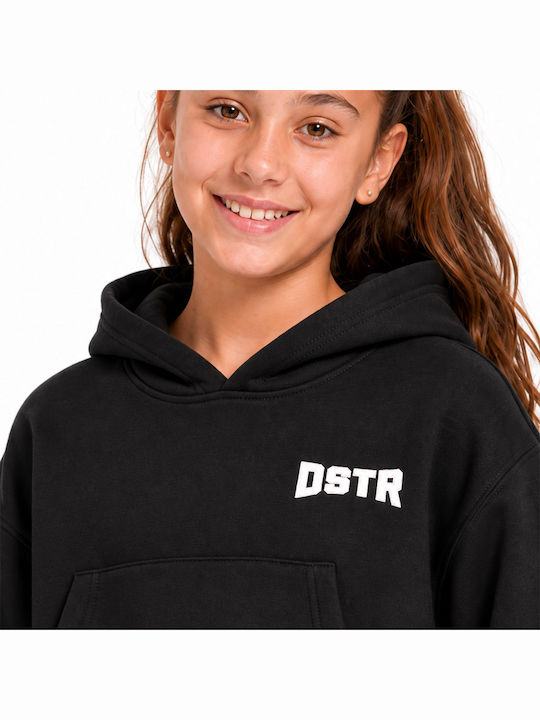 Kids Sweatshirt With Hood Black