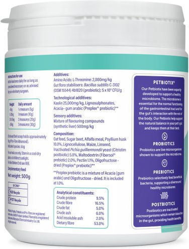 Protexin Probiotice pentru câini 500gr pentru tulburări gastrointestinale