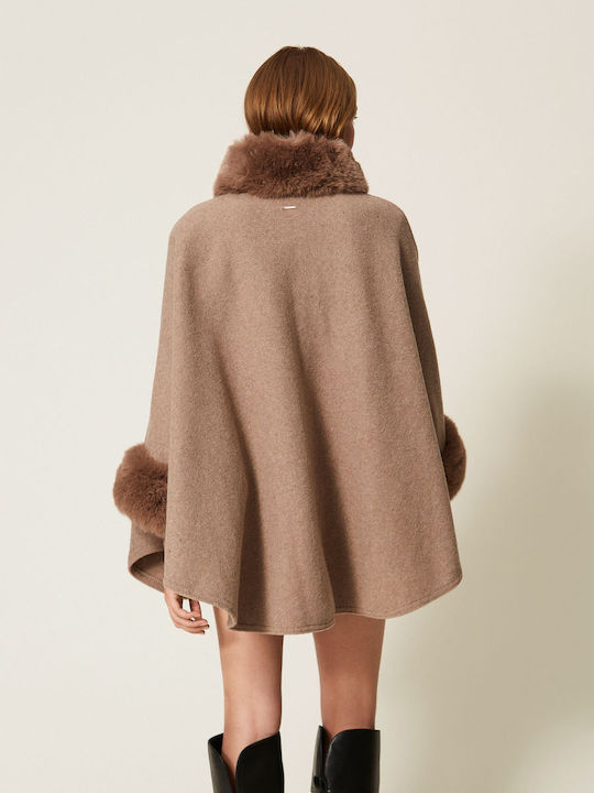 Women's Poncho Beige