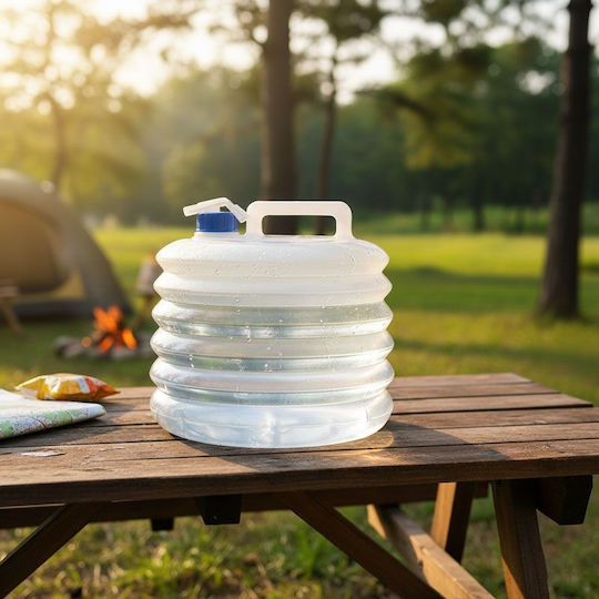 0111730196612 Foldable Plastic Jerry Can with Tap 15lt