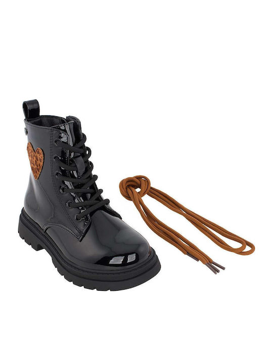 Kinderstiefel mit Reissverschluss Schwarz