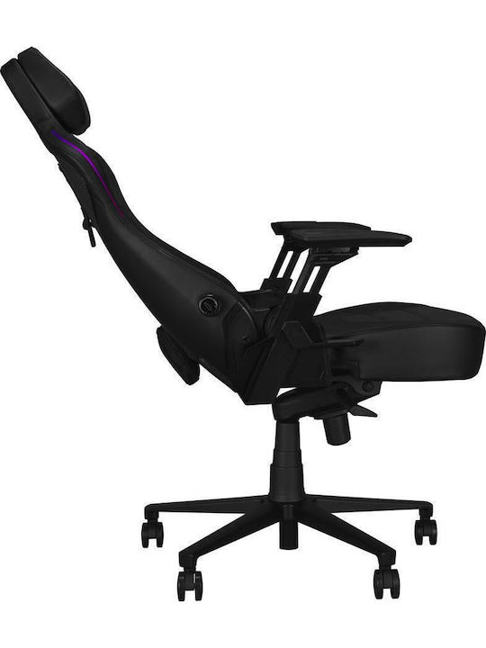 Asus ROG Gaming Stühle aus Künstliches Leder mit Verstellbare Armlehnen und RGB-Beleuchtung Schwarze