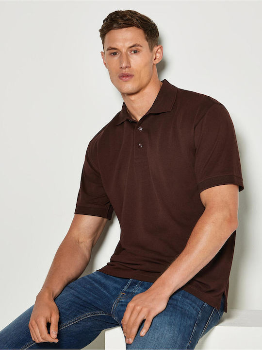 Kustom Kit Ανδρικό Διαφημιστικό Polo T-shirt Dark Purple