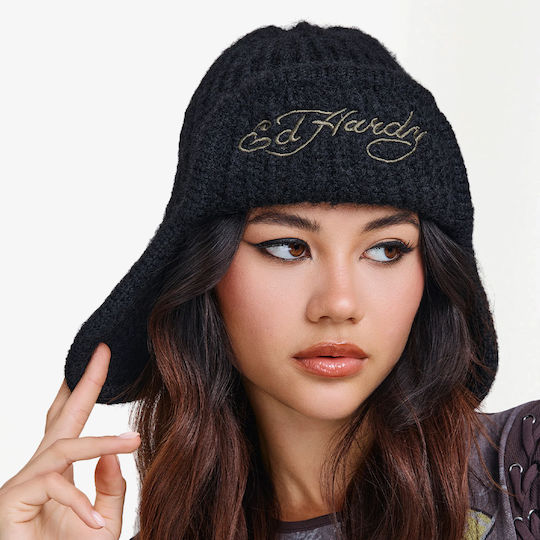 Beanie Unisex Knitted Beanie in Black Colour