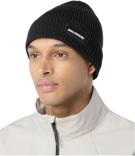 Beanie Herren Strickmütze in Schwarz