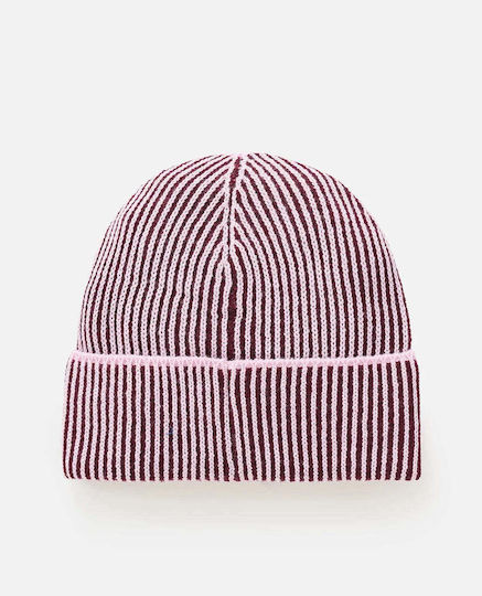 Beanie Unisex Reversible Knitted Beanie in Lilac Colour