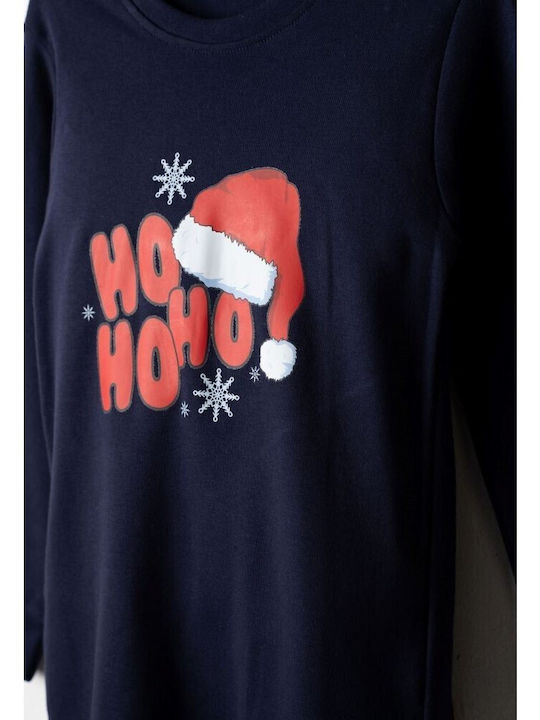 Hashtag Pijama pentru copii de iarnă Blue