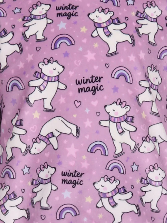 Dreams by Joyce Pijama pentru copii de iarnă lila Bear