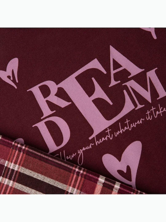 Minerva Kids Nightwear Winter Burgundy Dream Dream