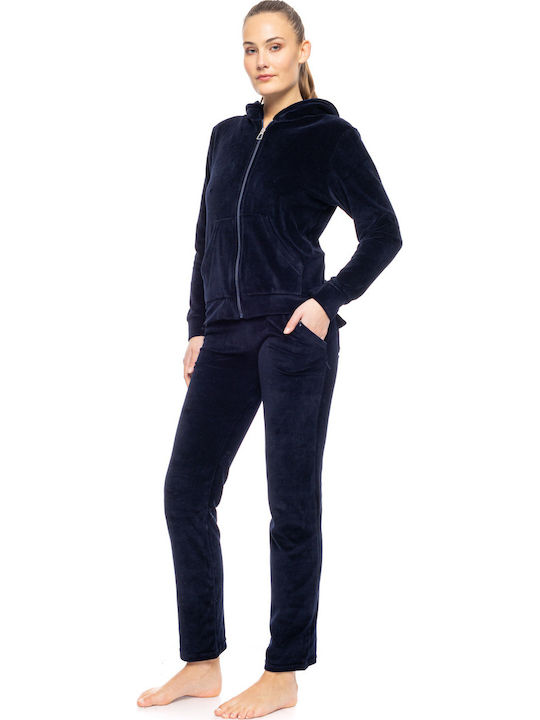 Velvet Tracksuit Set Dark Green