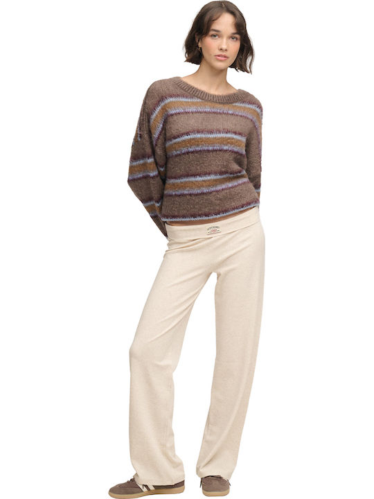Damen Jogginghose Mlj/oat Beige Marl