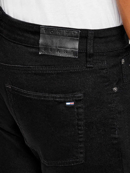 Мъжки дънков панталон Slim Fit Черен