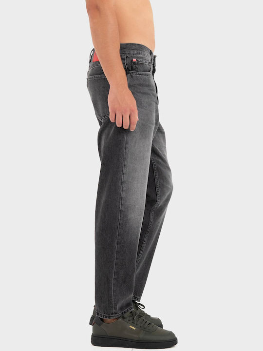838 Мъжки дънков панталон Relaxed Fit Male Grey