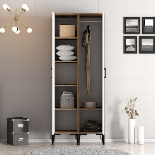 Solano Doppeltür Kleiderschrank 80x47.5x201.4cm