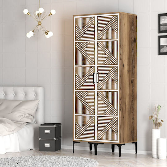 Solano Doppeltür Kleiderschrank 80x47.5x201.4cm