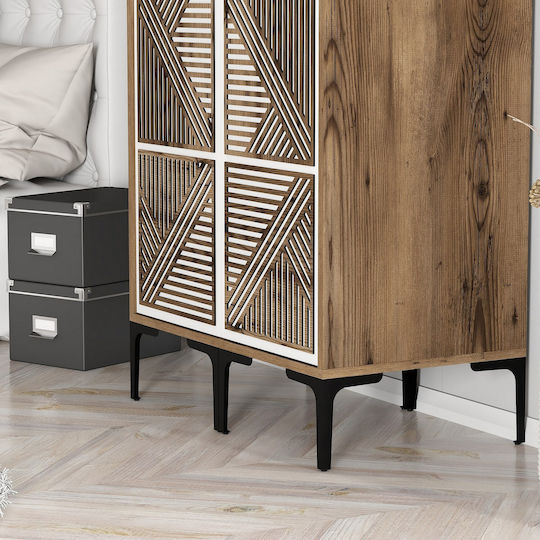 Solano Doppeltür Kleiderschrank 80x47.5x201.4cm