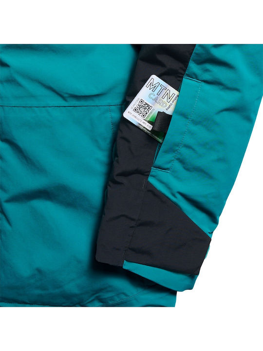 Kinderjacken & Winterjacken Casual Kurze Kinderjacke Pacific Teal/Schwarz